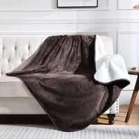 Soft Waterproof Blanket for Bed Couch Sofa - 60x80 inches / Brown