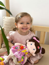 LeyaDoll 16 inch Montessori baby doll with buttons, zippers and laces - view 15