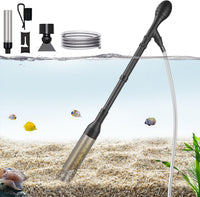 Small Aquarium Gravel Vacuum Sand Cleaner Tank Water Changer – Essentials for Fish - L(20~100Gal)