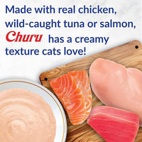 INABA Churu Cat Treats, Lickable, Squeezable Creamy Purée with Vitamin E, 0.5 Ounces per Tube, 100 Tubes Total, Chicken Variety