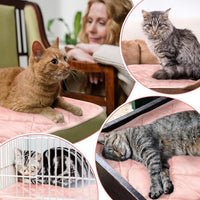4 Pack Self Heating Cat Pad Self Warming Dog Mat - 16 x 20 Inch / Pink - image 4