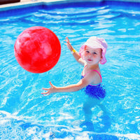 2 Pcs Playground Balls for Kids, Inflatable Bouncy Balls, Red - Red, Blue / 15 inch - image 2