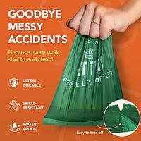 Biodegradable Dog Poop Bag - 90 Dog Waste Bags Total, Leakproof & Odor-Trapping, Durable Doggy Waste Bags – 6 Rolls (15 Pet Poop Bagі Per Roll), 13x9" Environment-friendly Potty Bags