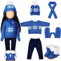 Bencailor Christmas doll clothes for 18 inch dolls in red and white cowgirl style with hat and boots - view 4