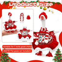 7 Inch Mini Desk Goose Outfits - Christmas Color(sweater) - image 3