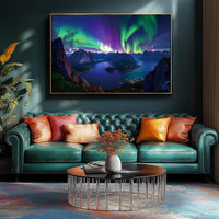 Blueforest Puzzles for Adults 500 Pieces - Northern Lights Mountain Lake / 27.5" x 19.7" - image 4
