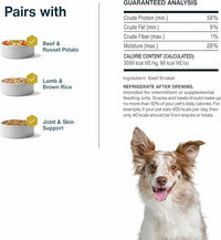 JustFoodForDogs Single-Ingredient Healthy Dog Treats, Beef Brisket, Made in The USA, 5 oz