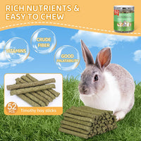 52Pcs Rabbit Chew Sticks, Guinea Pig Toys - 52P-Green-Set - image 2