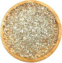 WAYBER Glass Stones, 1Lb/460g Irregular Sea Glass Dercorative Rocks Non-Toxic Artificial Crystal Pebbles for Aquarium Decoration/Vase Filler/Table Scatter/Handcraft/Jewelry Making/Gems Display, Clear