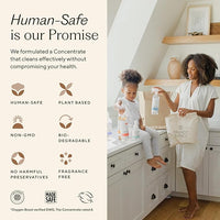 Branch Basics Premium Starter Kit: All Purpose, Glass, and Bathroom Cleaner plus our Foaming Wash, and Laundry Bottle (3 Plastic Spray Bottles + Concentrate) Fragrance-Free