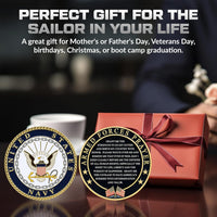Military Gift Shop Air Force Armed Forces Prayer Coin - Navy - image 4
