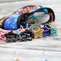 Personalized Dog Tag with 5 Lines of Custom Deep Engraved Durable Stainless Steel Pet ID Name Tag Designer Regular Size Star