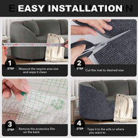 Self-Adhesive Cat Scratching Mat - Dark Grey / 118"X15.8" - image 4