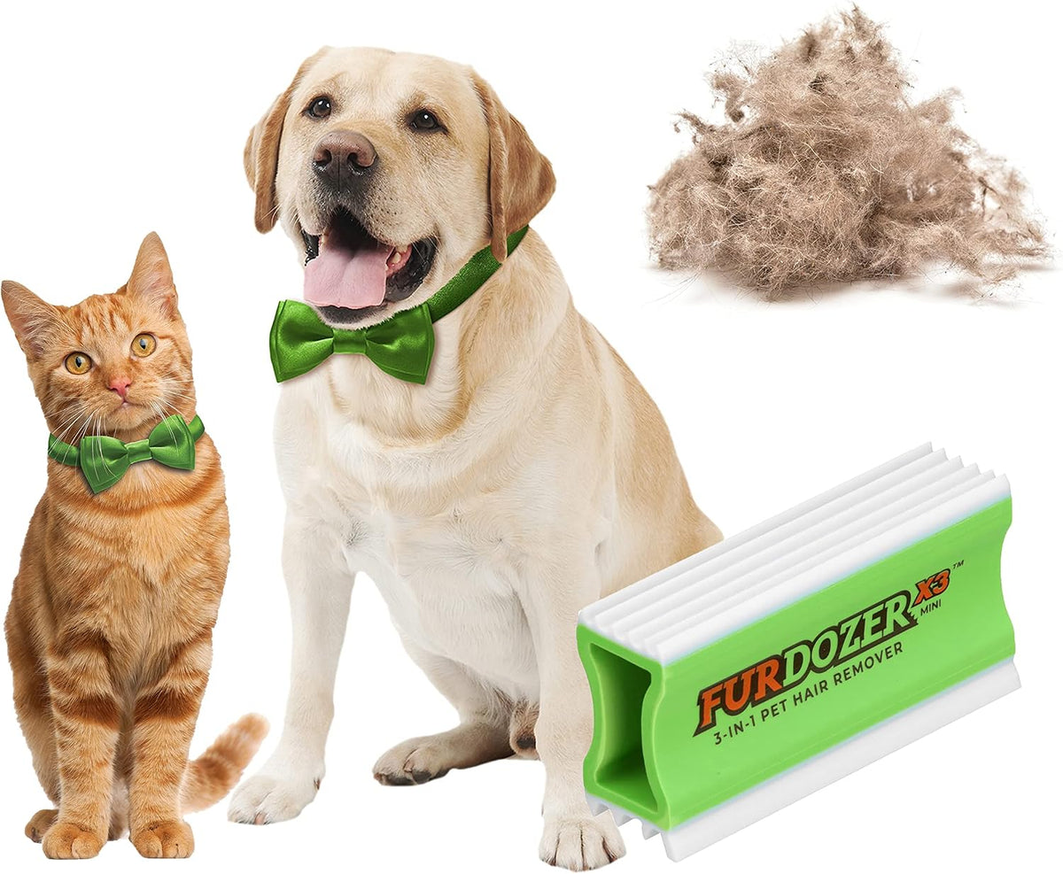 FurDozer Pet Hair Remover & Auto Detailing Tools - Green / X3 MINI
