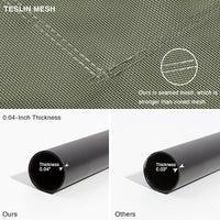 Love's cabin Elevated Cooling Dog Bed for Large Dogs, Portable Indoor & Outdoor Raised Pet Dog Cat Cot, Durable Summer Frame with Breathable Mesh, Olive Green, 48 inches