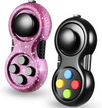 Skylety 2 Fidget Pad Game Controller Fidget Toy - Starry Purple and Black Style