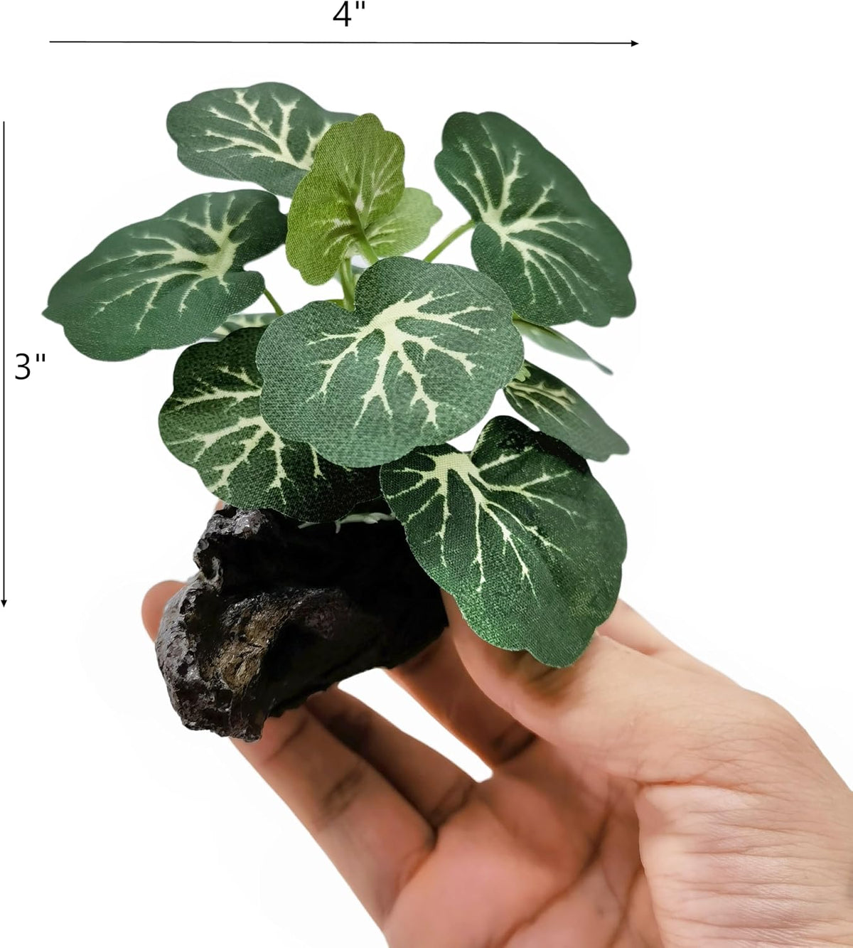 M2cbridge Artificial Fish Tank Plants Aquarium Plant Aquatic Water - 2pcs Small Green - image 3