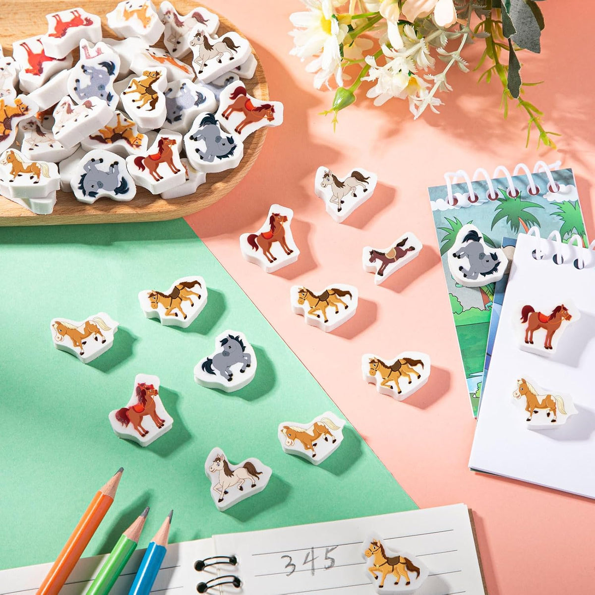 Chivao mini dog erasers for kids, 72 rubber erasers in poodle, pug, corgi and dachshund styles - view 6