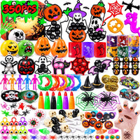ChildFun 350 piece Halloween party favors set with assorted non-candy toys