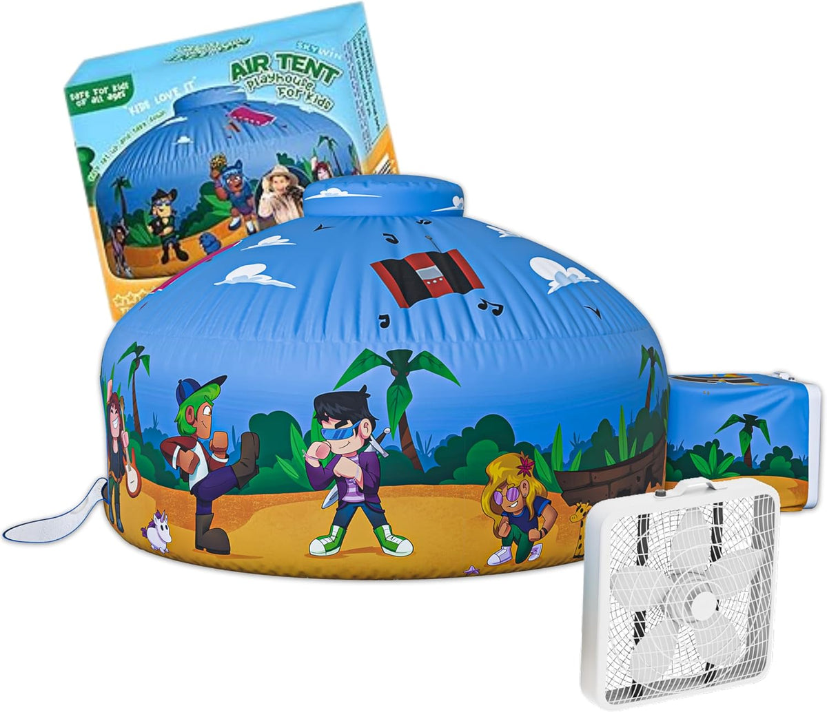 Air Tent for kids Door 77 x 50 in - Blox Fortress Funhouse