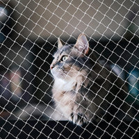 Cat Netting Balcony, UV & Weather-Resistant Cat Balcony Safety Net, Transparent Nylon Pet Mesh - Transparent 10x20ft