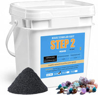 KomeStone 6 lb rock tumbler grit and polish refill kit in 4 bottles - view 2