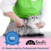 Kenchii Happy Kitty Ball Tip Grooming Scissors for Cats 5.5in Pink – Essentials for Cats - 5.5 Inch / Pink - image 2