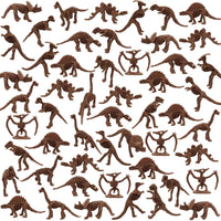 VICROIC dinosaur fossil skeleton toys, 60 assorted plastic figures - view 2
