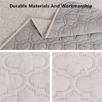 Waterproof Couch Cover, Washable Dog & Pet Furniture Protector - Lightgrey+cream / 68x82 Inches - image 2