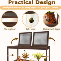 PROLEE Retile Tank, Bearded Dragon Tank - Walnut / 60 Gallons - image 3