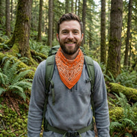 Premium Soft Cotton Bandanas Pack for Men and Women Paisley 22 x 22 - Pack of 10 Orange Slice - image 4