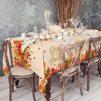 Fall Thanksgiving decorations, Disposable Tablecloth - Thanksgiving - image 3