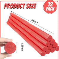 Kathfly 12 pack solid foam pool noodles, 1.5 x 35 inch, white - view 8