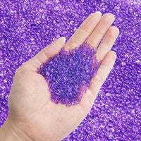 Keedolla Fish Tank Rocks Gravel 15 Oz, Betta Fish Tank Beads Pebbles Aquarium Glass Rocks Stones Marbles Small for Fish Tank, Vase Filler, Succulent Plants Decor - Purple