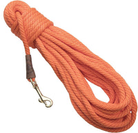 Mendota Pet Check Cord Leash, Dog Training Lead, Made in The USA - Orange / 3/8 in x 50 ft