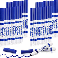 Janlaugh washable markers bulk pack of 24 broad line markers with conical tips - view 3