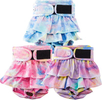 Reusable Dog Diapers Female Washable - Multi Color Tie-Dye / XX-Large