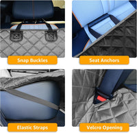 Waterproof Scratchproof Pet Bench Seat Covers for Cars, SUVs – Essentials for Dogs - gray / Medium-52"W - image 4