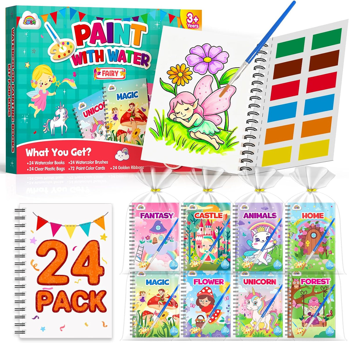 ZMLM 24 Pack Coloring Books - Fairy