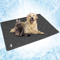 PetAmi Cooling Dog Blanket Lightweight for Small Pet Cat, 24x32 - Grey / Queen (90x90)