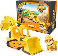 Rubble & Crew Charger’s Crane Grabber Construction Toy & Action Figure – Fun for Kids & Family - Rubble's Bulldozer Truck