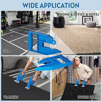 Mat Movers Tool, 2 Pcs Mat Grippers for Horse Stall Mat for Livestock, Thick Rubber Mat for Floor, Gym Floor Mat, Trailer Mat, Heavy Duty Stall Mat Handlers, Effortless Mat Puller for Tack Room, Barn