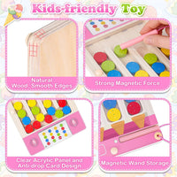 Montessori Toys for 3 4 5 6 Year Old Boys Girl - Pink - image 3