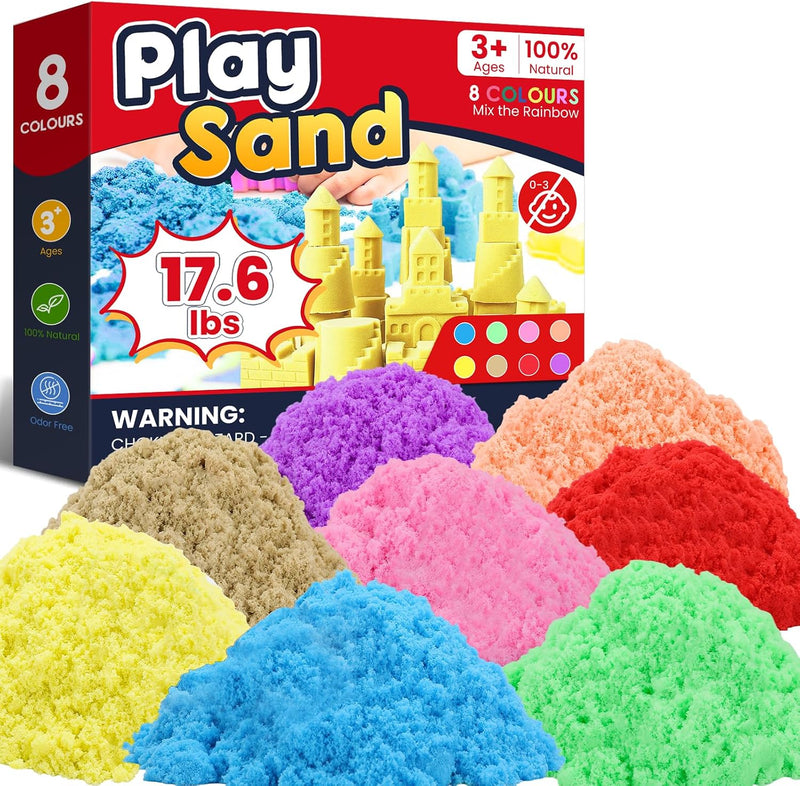 FURWEY Play Sand, Kids Shaping Sculpting - 17.6LBS