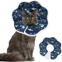 Depets Cat Cone Collar Soft, Adjustable Lightweight Cat Recovery E Collar to Stop Licking for Puppy Rabbit, Waterproof Pet Cone for Small Animal After Surgery Grooming, Neck Girth 9.5 in