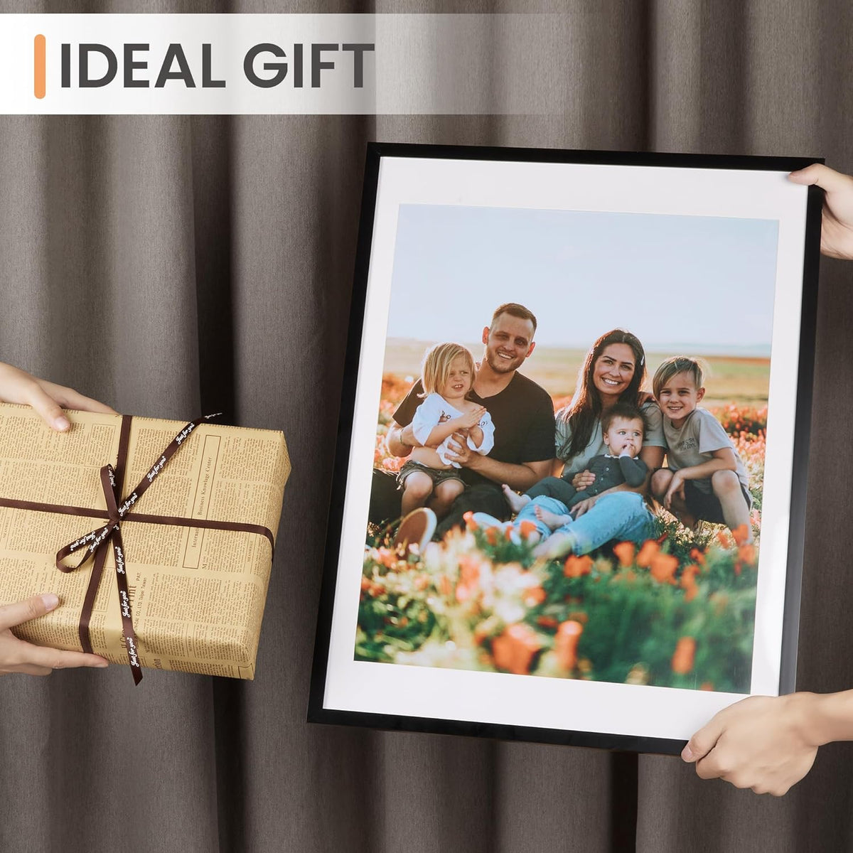 upsimples 50x70cm Puzzle Frame, Wall Decor Frames - Black / 18x24 - image 4