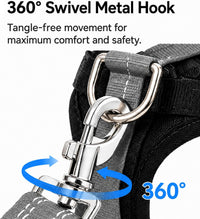 Dog Seat Belt 2Pcs, Retractable Pet Car Harness - Gray - image 4