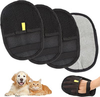 4 Pcs Pet Hair Remover Electrostatic Gloves, Upgrade Static Removal Gloves for Pet Hair, Reusable Multifunctional for Couch, Furniture, Carpet, Car Seat, Massage of Dogs and Cats