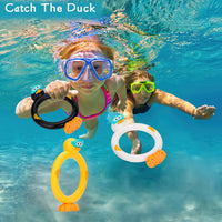 Summer Pool Toys Underwater Diving Games Dive Sticks Duck 3-Pack – Fun for Kids & Family - Duck Rings - image 3