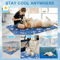 BEAUTYZOO Cooling Mat for Large Dogs, Self-Cooling - Navy Blue / 59.0"L x 40.0"W x 1.0"Th(XL) - image 2